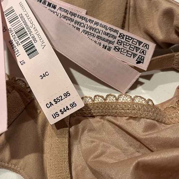 Victoria’s Secret NWT women’s nude padless low coverage Demi bra - Picture 7 of 8